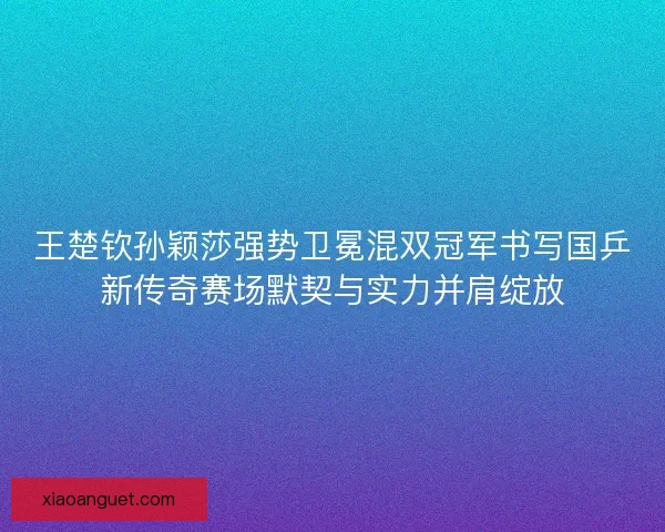 王楚钦孙颖莎强势卫冕混双冠军书写国乒新传奇赛场默契与实力并肩绽放